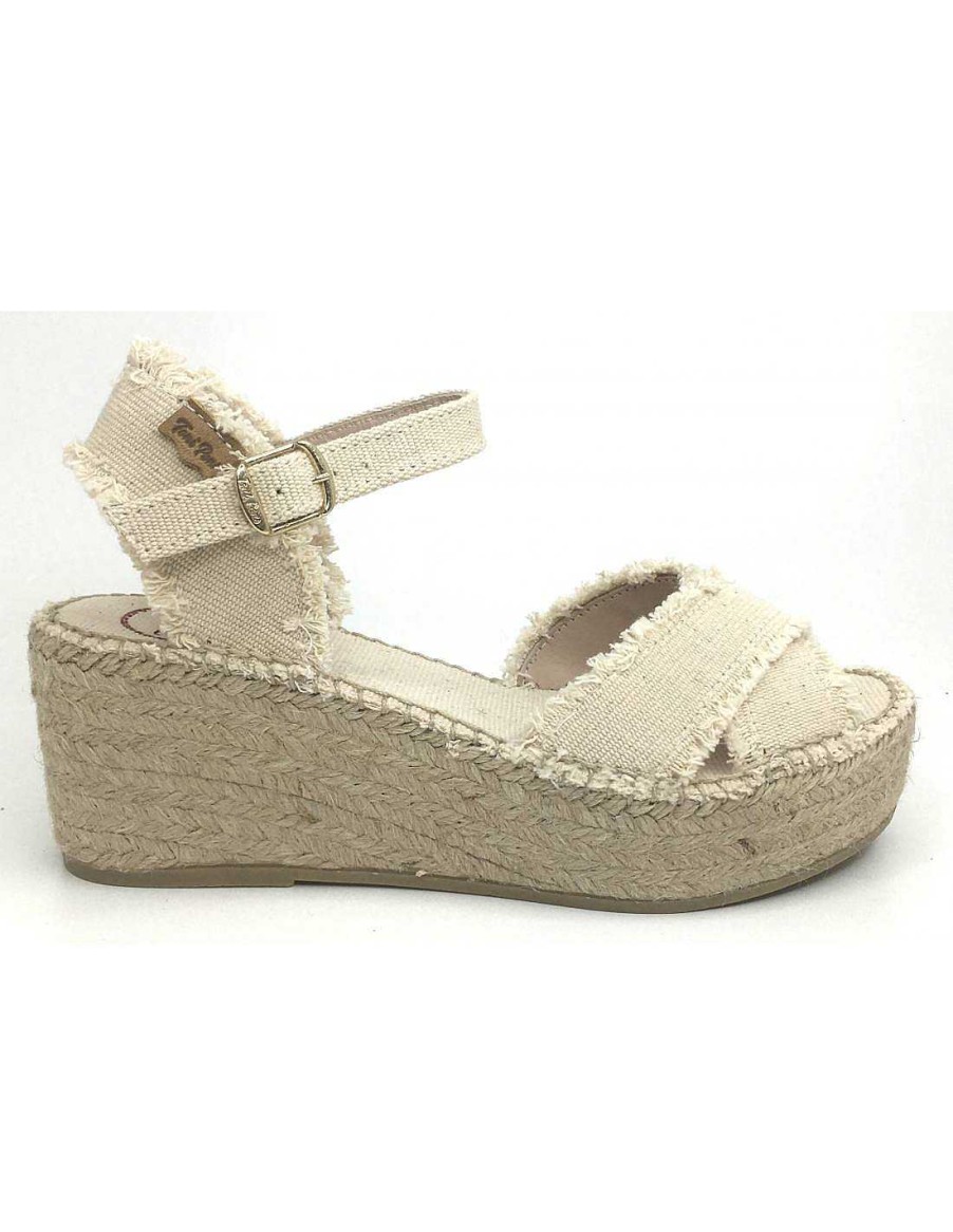 Women Sabateca Women'S Cradle Sandals | Toni Pons Crib Sandals 8490 Irina Cru Beige