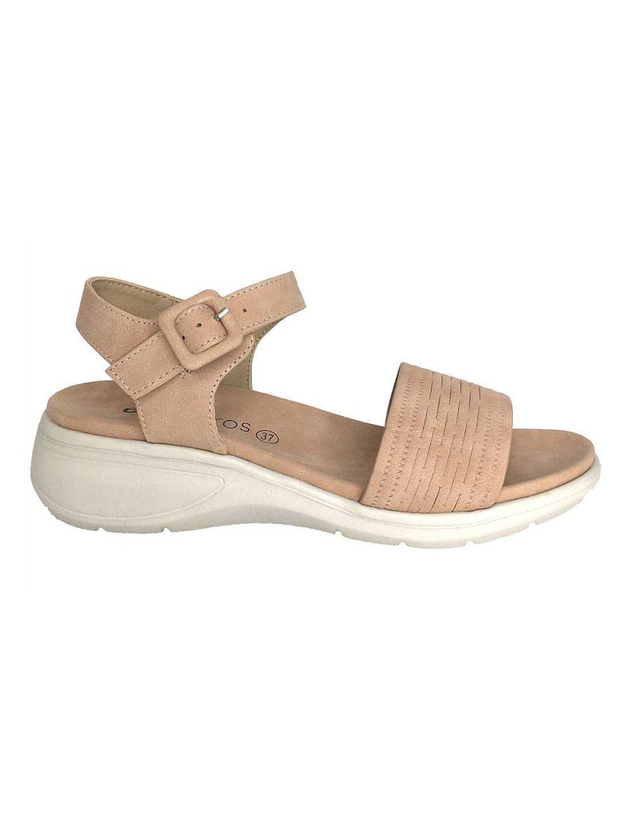 Women Sabateca Women'S Cradle Sandals | Crib Sandals Ecoligeros 7567 Annette Pink